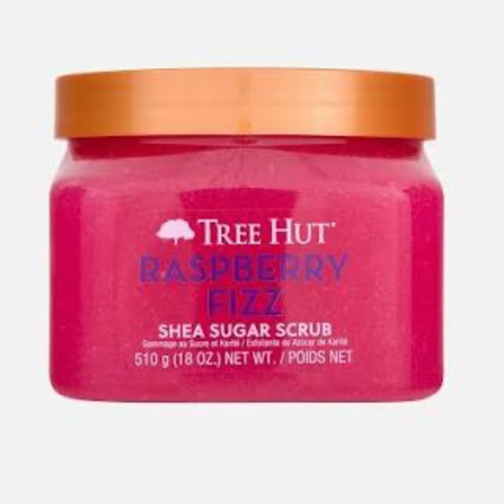 Tree Hut Raspberry Fixz Exfoliating Scrub - Pink Set of 6 - Picture 4 of 5